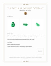 0.35 Ct. Emerald from Colombia Appraisal