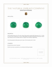 4.20 Ct. Cabochon Emerald from Afghanistan Appraisal