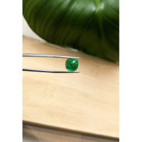 4.20 Ct. Cabochon Emerald from Afghanistan Life Style