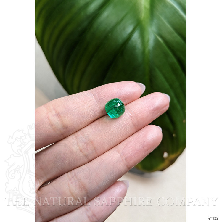 4.20 Ct. Cabochon Emerald from Afghanistan