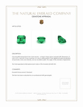 0.60 Ct. Emerald from Afghanistan Appraisal