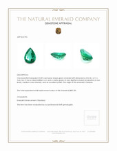 0.89 Ct. Emerald from Zambia Appraisal
