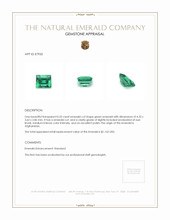 0.32 Ct. Emerald from Afghanistan Appraisal
