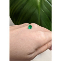 0.62 Ct. Emerald from Afghanistan Life Style