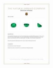 1.02 Ct. Emerald from Afghanistan Appraisal