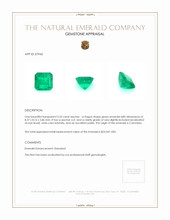 2.53 Ct. Emerald from Colombia Appraisal