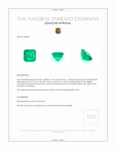 2.53 Ct. Emerald from Colombia Appraisal