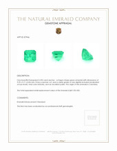 4.98 Ct. Emerald from Colombia Appraisal