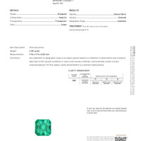 4.98 Ct. Emerald from Colombia Scan Report