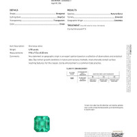 4.98 Ct. Emerald from Colombia Scan Report