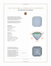 4.98 Ct. Emerald from Colombia 3 D Scan Report