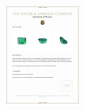 0.85 Ct. Emerald from Zambia Appraisal