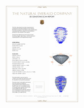 0.87 Ct. Emerald from Zambia 3 D Scan Report