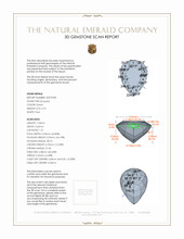0.75 Ct. Emerald from Colombia 3 D Scan Report