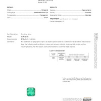 2.39 Ct. Emerald from Colombia Scan Report