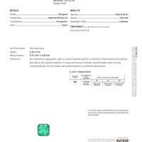 2.39 Ct. Emerald from Colombia Scan Report