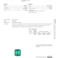 7.02 Ct. Emerald from Zambia Scan Report