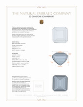 5.21 Ct. Emerald from Zambia 3 D Scan Report