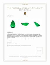 1.72 Ct. Emerald from Colombia Appraisal