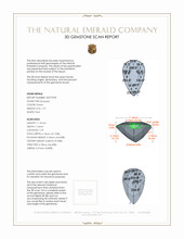 1.72 Ct. Emerald from Colombia 3 D Scan Report