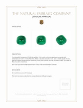 9.34 Ct. Cabochon Emerald from Colombia Appraisal