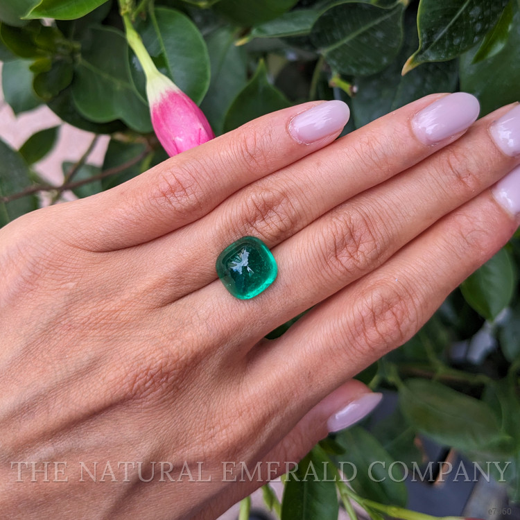 9.34 Ct. Cabochon Emerald from Colombia