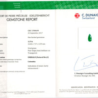 3.37 Ct. Emerald from Colombia Scan Report