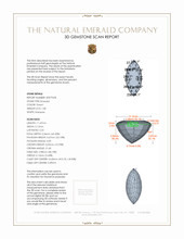 1.08 Ct. Emerald from Colombia 3 D Scan Report