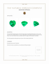 0.59 Ct. Emerald from Colombia Appraisal
