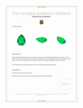 0.58 Ct. Emerald from Colombia Appraisal