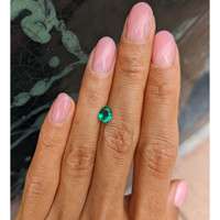 0.58 Ct. Emerald from Colombia Life Style