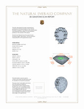 0.58 Ct. Emerald from Colombia 3 D Scan Report