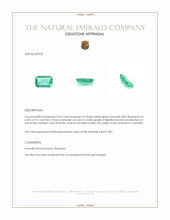 0.54 Ct. Emerald from Colombia Appraisal