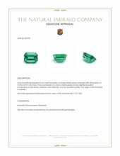 4.54 Ct. Emerald from Zambia Appraisal