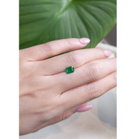 0.96 Ct. Emerald from Brazil Life Style
