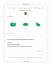 0.95 Ct. Emerald from Brazil Appraisal