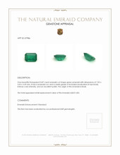 0.87 Ct. Emerald from Brazil Appraisal