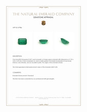 0.87 Ct. Emerald from Brazil Appraisal