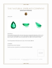 0.98 Ct. Emerald from Zambia Appraisal