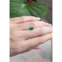 0.79 Ct. Emerald from Brazil Life Style