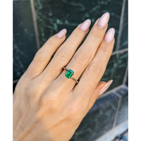 0.79 Ct. Emerald from Brazil Life Style