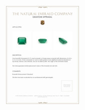 0.73 Ct. Emerald from Brazil Appraisal