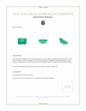 0.90 Ct. Emerald from Brazil Appraisal