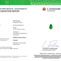 6.14 Ct. Emerald from Colombia Scan Report