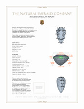 8.22 Ct. Emerald from Colombia 3 D Scan Report