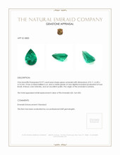 0.97 Ct. Emerald from Zambia Appraisal