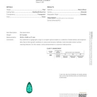 8.13 Ct. Emerald from Colombia Scan Report