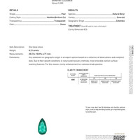 8.13 Ct. Emerald from Colombia Scan Report