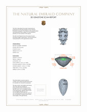 8.13 Ct. Emerald from Colombia 3 D Scan Report