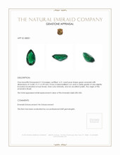 6.31 Ct. Emerald from Brazil Appraisal